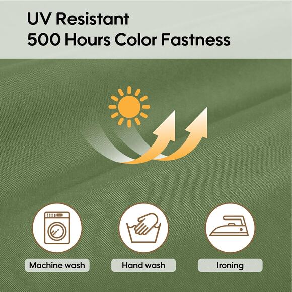 14-Piece Patio Cushion Outdoor Covers with Zipper - for 7 Pieces 6 Seater Sofa - Picture 8 of 8